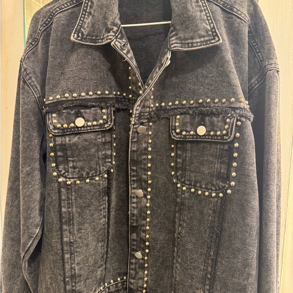 Savanna Jane Charcoal Denim Jacket
